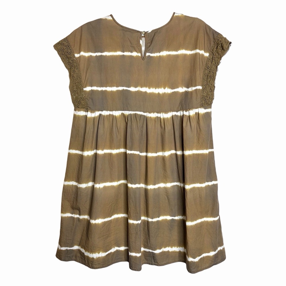 Anthropologie Corey Lynn Calter Tunic Dress S Brigid Brown Tie Dye Boho Mini - Picture 5 of 10